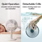 JISULIFE Clip Fan Life7 8000mAh