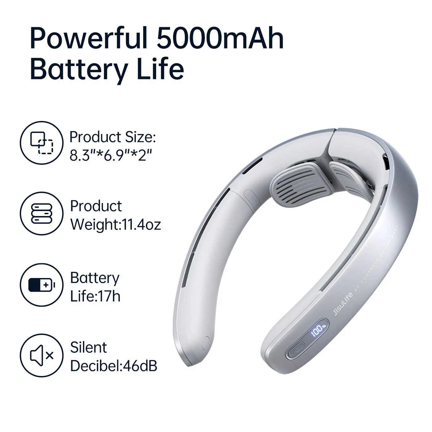 JisuLife Neck Fan Pro 1 (5000mAh) - Image 2