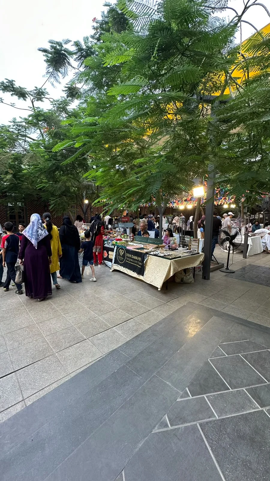 The atmosphere beyond the stall